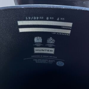 Hunter Black Mid-Calf Rain Boots